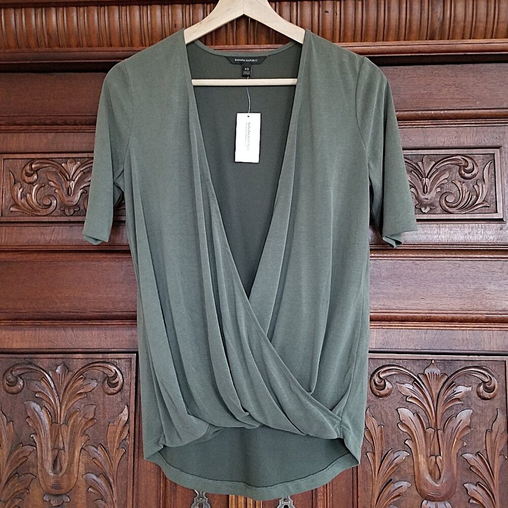 NWT Drape Wrap Top